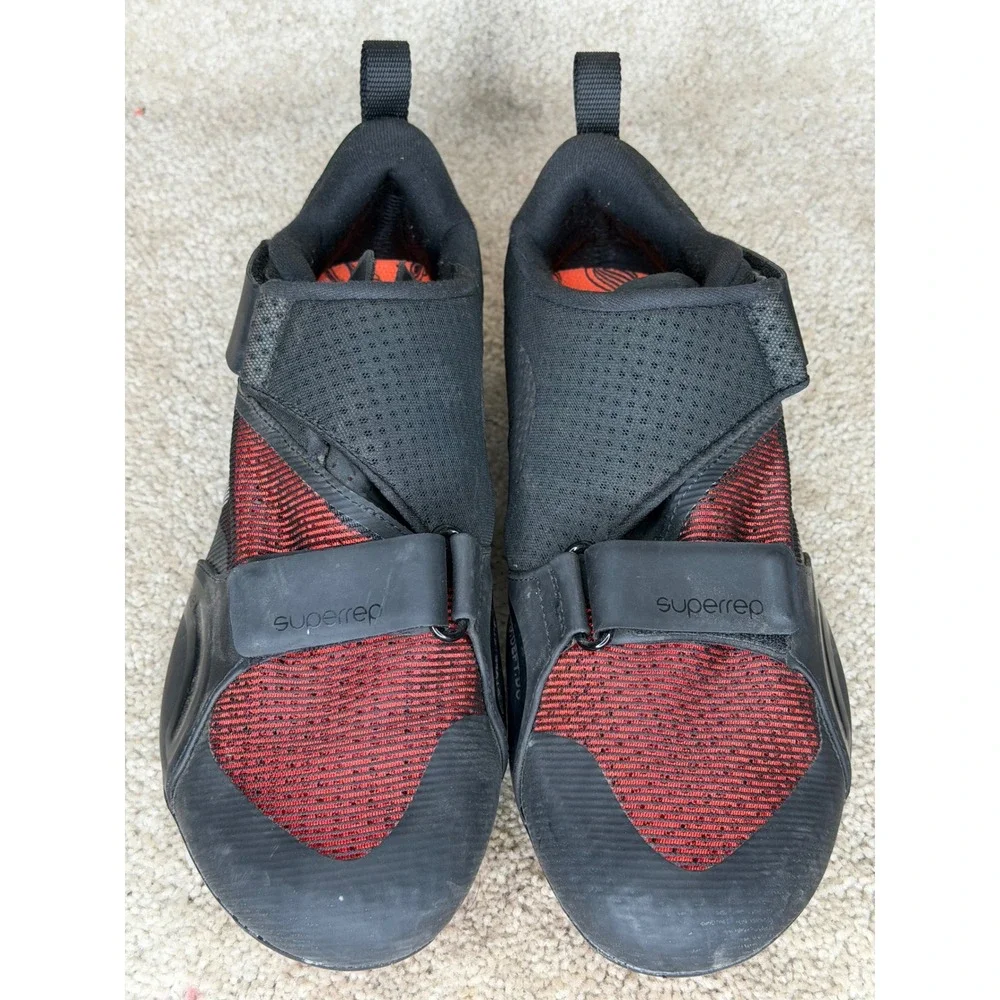 Nike SuperRep Cycle Shoes Mens 10.5 Black Red Excellent CW2191-008 Indoor Bike